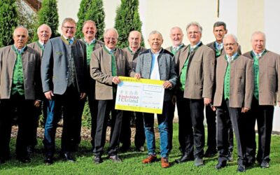 Männerchor spendet 1120 Euro an die Kinderhilfe