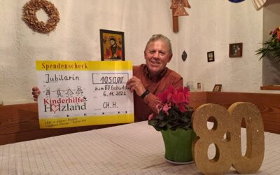 „Geburtstagsgeschenk für die Holzlandkinder“ – 80. Geburtstag
