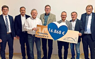 Wahnsinnsspende für die Kinderhilfe Holzland