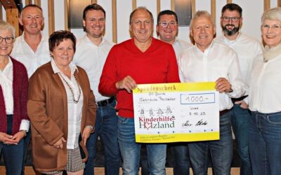 Dicke Spende als Geburtstagsgeschenk