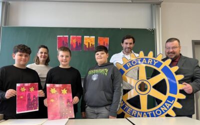 Schweiklberger Realschüler gestalten Titelblatt des diesjährigen Rotary Club Adventskalenders