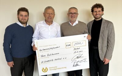 Team Ruhhammer spendet 2.500 Euro an die Kinderhilfe Holzland e.V.