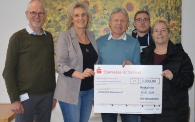 Spendenaktion unterstützt Kinderhilfe Holzland Rottal-Inn Kliniken setzen ein Zeichen der Solidarität