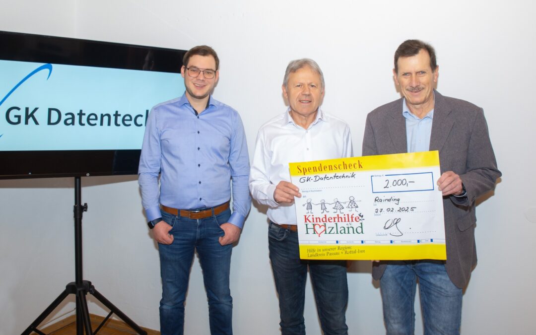 GK Datentechnik spendet an Kinderhilfe Holzland